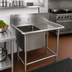 Thumbnail image #2 for John Boos Pro-Bowl 1-Compartment Stainless Steel Sink with Right Drainboard, 46-3/16