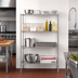 Thumbnail image #2 for Metro Super Erecta Convenience Pak 36 Inch W x 18 Inch D x 74 Inch H 4-Shelf Stationary Wire Shelving Unit with Brite Finish