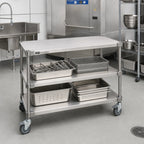 Thumbnail image #2 for Metro Super Erecta 1848NFS Solid Stainless Steel Shelf, 48 x 18 Inches, Autoclavable/Cart-Washable