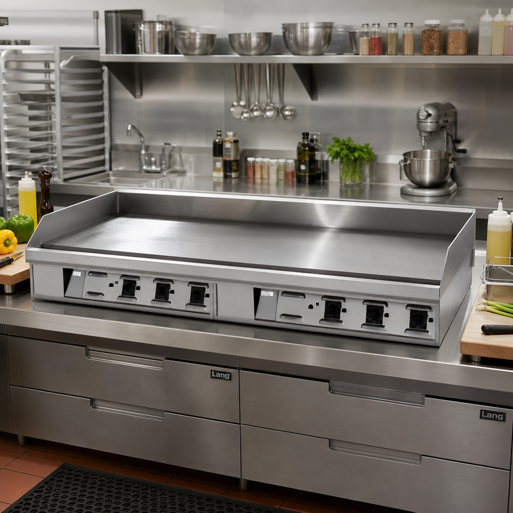 Product image #2 for Lang LG Series 60-Inch Electric Countertop Chrome Plate Griddle with Solid State Controls