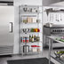 Thumbnail image #2 for Eagle Group 5-Tier Starter Wire Shelving Unit, 30 x 21 x 86 Inches, Chrome-Plated