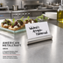 Thumbnail image #2 for American Metalcraft SRCH4 4-Inch Brushed Stainless Steel Rod Menu Card Holder