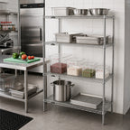 Thumbnail image #2 for Metro Super Erecta AN316BR Wire Add-On Shelving Unit, 24W x 18D x 63H, 4 Shelves, Zinc Finish
