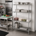 Thumbnail image #2 for Metro Super Erecta Brite Wire Add-On Shelving Unit, 24W x 18D x 63H, 4 Shelves