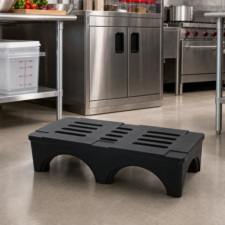 Product image #2 for Eagle Group Black Polyethylene Dunnage Rack, 60 x 22 x 12 Inches, 3,000 lb Capacity