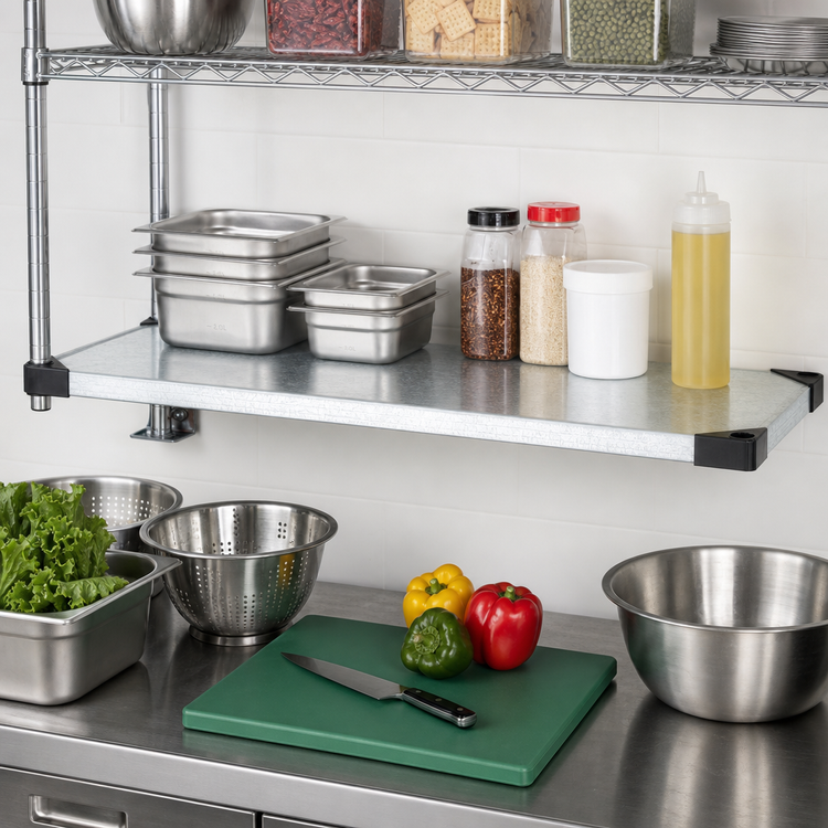 Product image #2 for Quantum 36" W x 18" D Solid Galvanized Steel Shelf