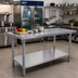 Thumbnail image #2 for Omcan USA 84-Inch x 30-Inch Stainless Steel Work Table with Undershelf