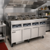 Thumbnail image #2 for Frymaster RE High Efficiency 4-Fryer Electric Fryer Battery with Built-In Filtration, CM3.5 Controller, 4 x 50 lb. Frypots