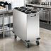 Thumbnail image #3 for Dispense-Rite Mobile Stainless Steel Cup Dispensing Cart with 8 Dispensers