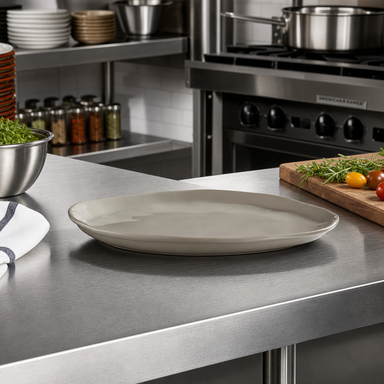 Product image #3 for American Metalcraft Crave Collection Shadow 11 1/8-Inch Round Coupe Melamine Plate