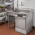 Thumbnail image #2 for Spec-Master 48-Inch Undercounter Soiled Dishtable with Dishwasher on Right and 20 x 20 x 5 Sink