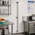 Thumbnail image #2 for Metro Super Erecta 54-Inch 304 Stainless Steel Wall-Mount Post and Brackets Kit