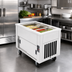 Thumbnail image #2 for DineXpress DXP3BCM 3-Well Mechanically Cooled Cold Food Serving Counter with Extra Deep Wells