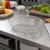 Thumbnail image #2 for American Metalcraft Oblong Stainless Steel Grid Basket, 11 x 8 x 2-1/2 Inches