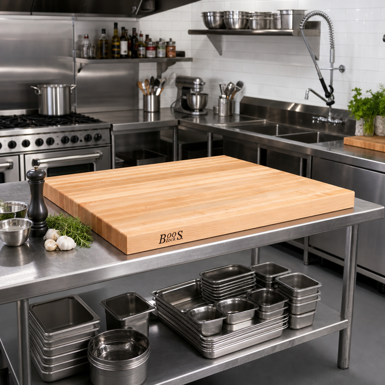 Product image #2 for John Boos Boos Block Edge Grain Northern Hard Rock Maple Kitchen Countertop, 48 x 42 x 3 Inch, Oil Finish