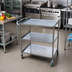 Thumbnail image #2 for Turbo Air Economy 18 x 28 Inch 3-Shelf Stainless Steel Utility Bus Cart