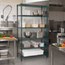 Thumbnail image #2 for EagleGard 5-Tier Add-On Wire Shelving Unit, 36W x 21D x 86H, Blue-Green Hybrid Epoxy Finish