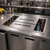 Thumbnail image #2 for Top Shelf 42-Inch Underbar Bottle Well with 2-Piece Stainless Steel Sliding Cover, 6-Bottle Capacity