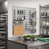 Thumbnail image #2 for WalStor Modular Wall System Wall Mat, 54 x 33 Inches, 3 x 3 Grid, EAGLEbrite Zinc Finish
