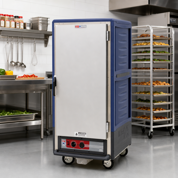 Product image #2 for Metro C5 3 Series 3/4 Height Heated Holding Cabinet with Solid Door, Blue Insulation Armour