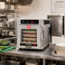 Thumbnail image #3 for Metro HotBlox Narrow 4-Pan Pass-Thru Insulated Holding Cabinet, Digital Touchscreen, Clear Front / Solid Rear Doors, Countertop/Stacking
