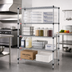 Thumbnail image #2 for EAGLEbrite Quad-Adjust 4-Tier Wire Shelving Starter Unit, 72W x 24D x 74H, Zinc Finish