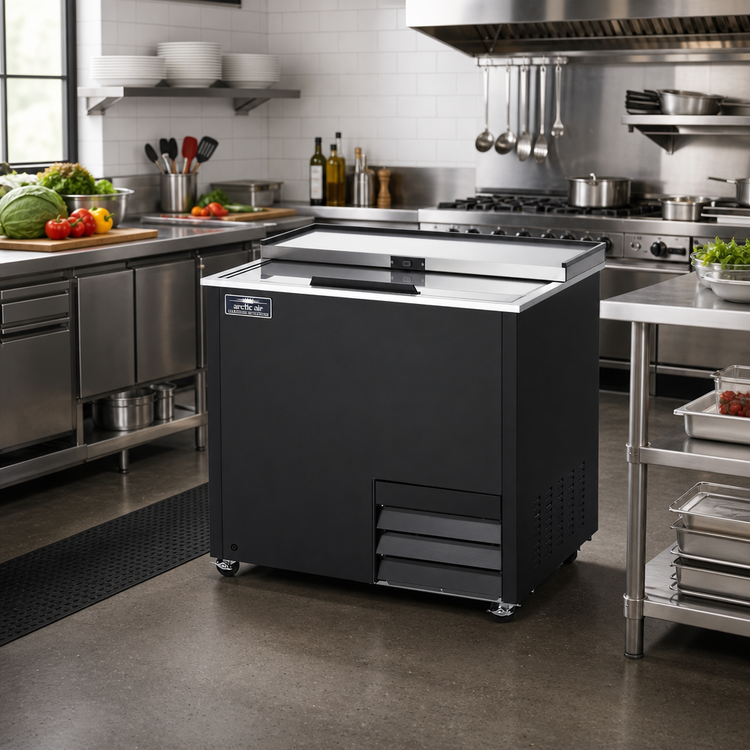 Product image #2 for Arctic Air 36-Inch Self-Contained Glass Froster Freezer with Locking Sliding Lid