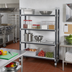 Thumbnail image #2 for Cambro Camshelving Elements XTRA 4-Tier Stationary Solid Polymer Shelving Starter Unit, 72