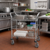 Thumbnail image #2 for Advance Tabco Special Value Series Heavy-Duty 3-Shelf Chrome-Plated Wire Utility Bus Cart, 36 x 24 x 38 Inches