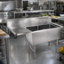 Thumbnail image #2 for John Boos B Series 2-Compartment Stainless Steel Sink with Left Drainboard, 16-Gauge Floor Model