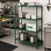 Thumbnail image #3 for Metro Super Erecta Metroseal 3 Green Epoxy-Coated Stationary Starter Wire Shelving Unit with 4 Wire Shelves, 24