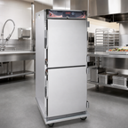Thumbnail image #2 for Cres Cor Cook-N-Hold Retherm Convection Oven RO151FUA12DE8K2081Z Pass-Thru Retherm Heat-and-Hold Oven, Dutch Doors, 12 Universal Pan Slides