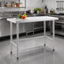 Thumbnail image #2 for 48 Inch x 18 Inch Open Base Worktable with 16 Gauge 304 Stainless Steel Flat Top