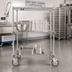 Thumbnail image #2 for Metro Super Erecta Stainless Steel Cart-Washable 5-Inch Brake Plate Caster with Polyurethane Tread and Donut Bumpers