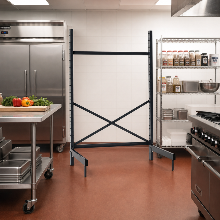 Product image #2 for Metro SmartLever 42"W x 21"D Stationary Cantilevered Shelving Starter Kit