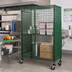 Thumbnail image #2 for Quantum 36 Inch W x 24 Inch D x 63 Inch H Stationary 2-Shelf Wire Security Cage, Green Epoxy