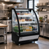 Thumbnail image #2 for Omcan 36-Inch Curved Front See-Thru Refrigerated Display Case, 16.49 Cu. Ft.