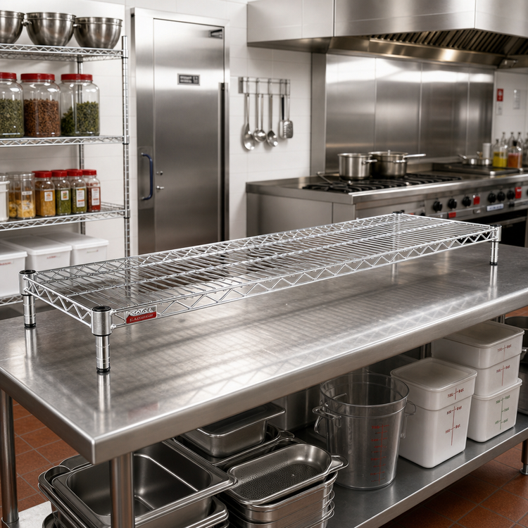 Product image #2 for Eagle QuadTruss Stainless Steel Wire Shelf, 72 x 14 Inches, 600 lb Capacity