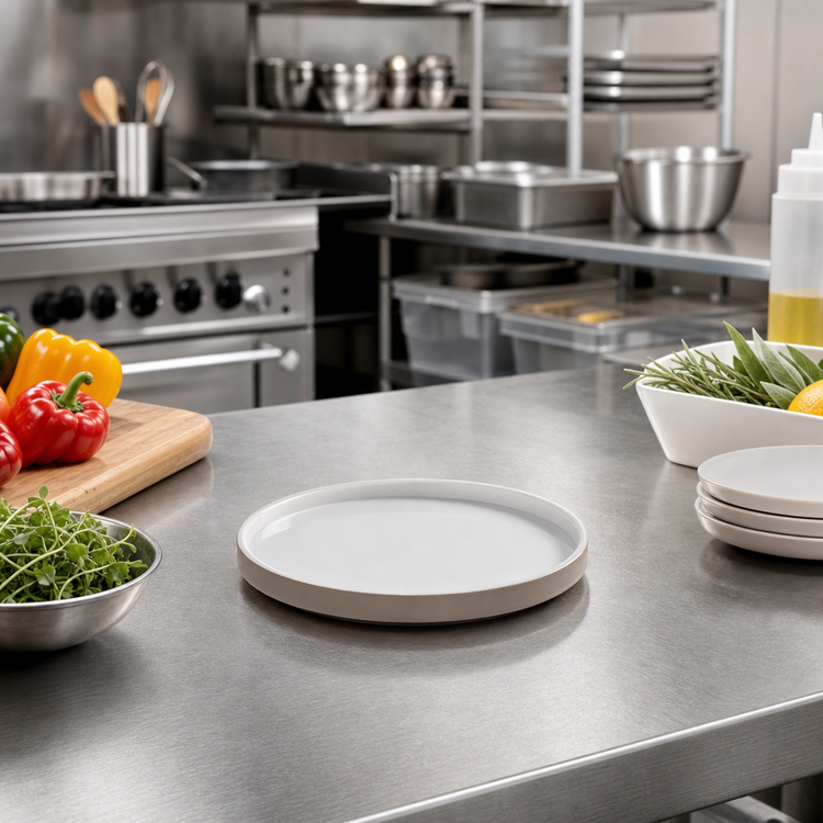 Product image #2 for American Metalcraft 6-Inch Round Mocha BPA-Free Melamine Plate