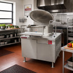 Thumbnail image #2 for Crown DMT-60 Direct Steam 2/3 Jacketed 60 Gallon Tilting Kettle
