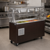 Thumbnail image #2 for Vollrath 2-Series Affordable Portable Refrigerated 4-Pan Cold Food Pan Buffet Station with Cherry Woodgrain Base and Breath Guard