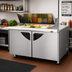 Thumbnail image #3 for Turbo Air Super Deluxe 60-3/8-Inch 2-Section Mega Top Sandwich/Salad Prep Table, 18-Pan, 19 Cu. Ft., Self-Contained