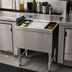 Thumbnail image #2 for Advance Tabco Underbar Basics 24-Inch Stainless Steel Cocktail Unit Ice Bin with 7-Circuit Cold Plate
