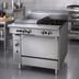 Thumbnail image #2 for Garland Cuisine Series Heavy Duty 36-Inch Gas Range with 2 Open Burners, 18-Inch Thermostatic Griddle, and Standard Oven
