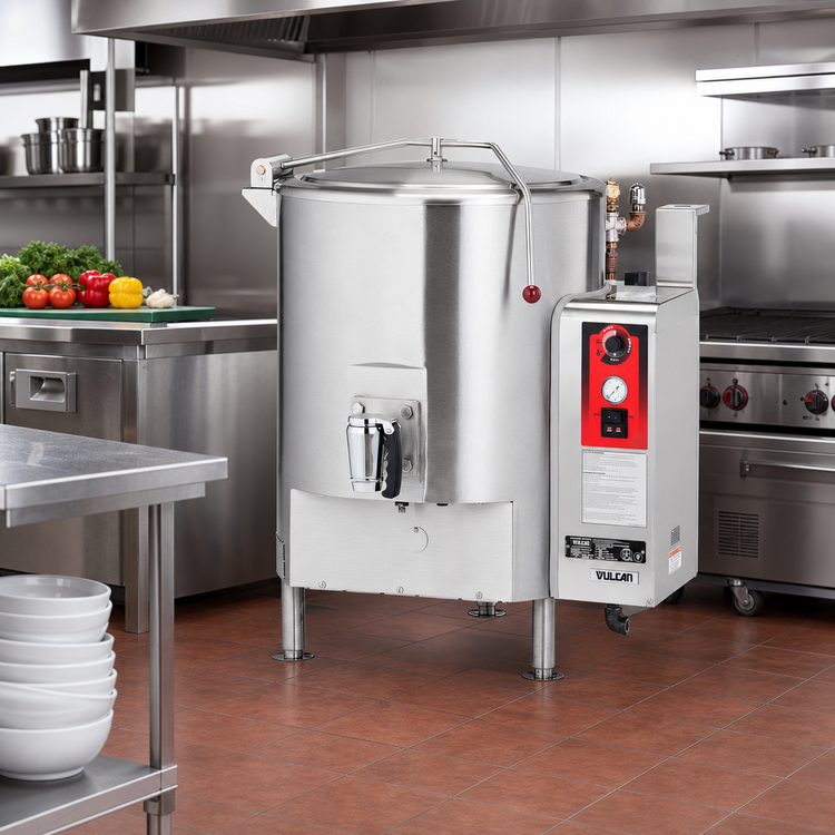 Product image #3 for Vulcan GT100E 100-Gallon Fully Jacketed Gas Stationary Kettle