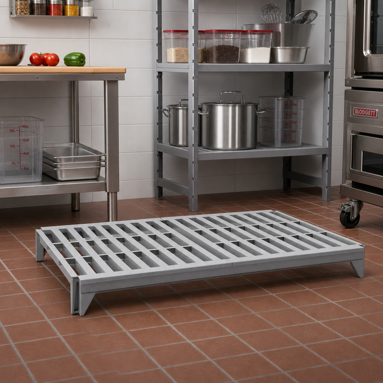 Product image #3 for Cambro Camshelving Premium 21-Inch x 60-Inch Vented Polymer Shelf Kit