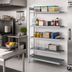 Thumbnail image #2 for Fermostock 5-Tier Perforated Polymer Shelving Unit Expansion Kit, 38W x 14D x 83H, Gray