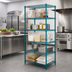 Thumbnail image #2 for EagleGard 5-Tier Starter Wire Shelving Unit, 24 x 24 x 74 Inches, Hybrid Epoxy Finish