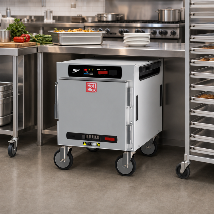 Product image #3 for Metro HotBlox™ Narrow 4-Pan Undercounter Insulated Holding Cabinet, 2.4-Inch Digital Touchscreen, Solid Door