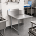 Thumbnail image #2 for BK Resources 48-Inch Straight Clean Dish Table, Right-To-Left, Galvanized Legs